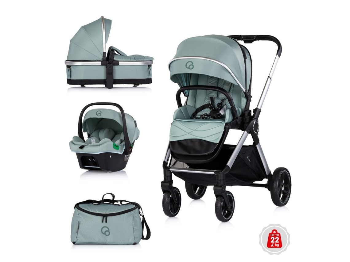 Carrito De Bebé 3 En 1 Euphoria De Chipolino Hasta 22 Kg - Matcha