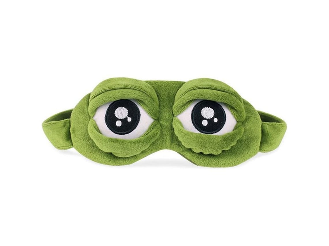 Antifaz Para Dormir Con Forma De Rana 3d, Bonito Y Triste, Con Elástico Que Bloquea La Luz.