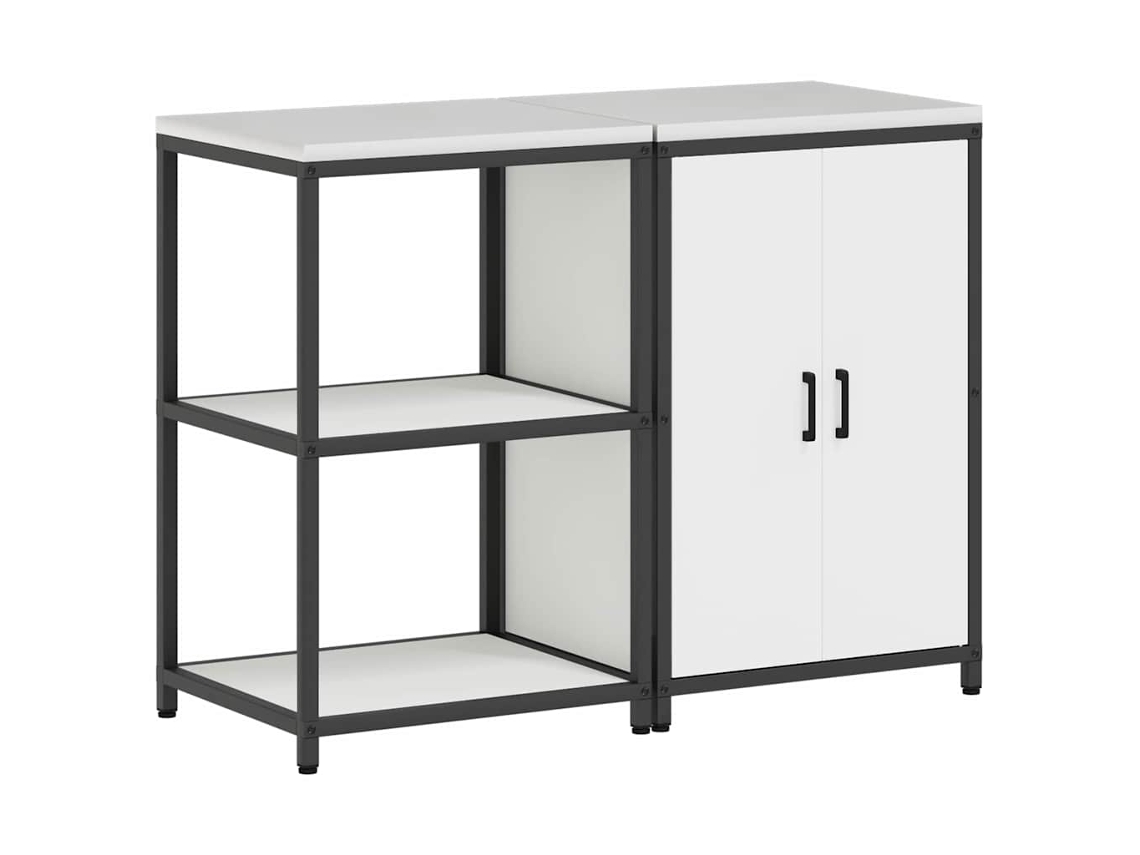 Juego De Almacenamiento De Cocina | Mueble De Cocina 2 Uds Acero Laminado En Frío