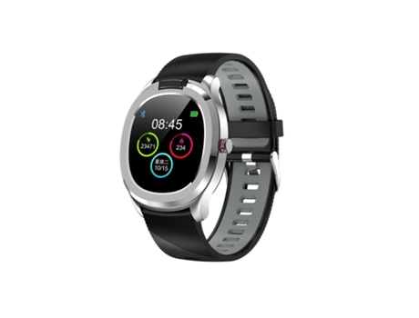 Pulsera Deportiva Detección de temperatura corporal Estuche de plástico Presión arterial Ip68 Impermeable Gris plateado