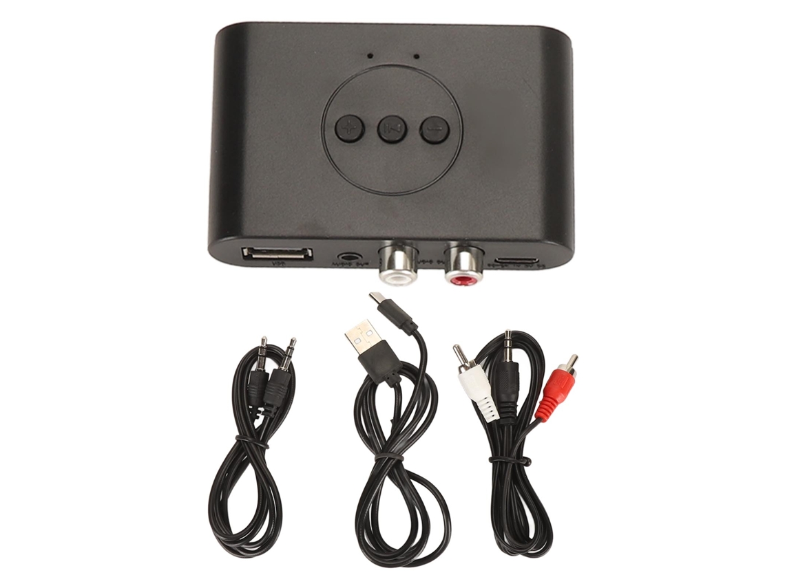 Receptor Bluetooth 5.2 Con Nfc Y Puerto Usb, Adaptador De Audio Inalámbrico Aux De 3,5 Mm Para Coche Y Altavoces.