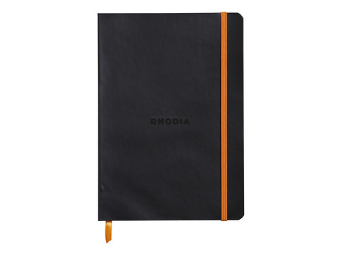 RHODIA 117402C Cuaderno Y Block A5 80 Hojas Negro