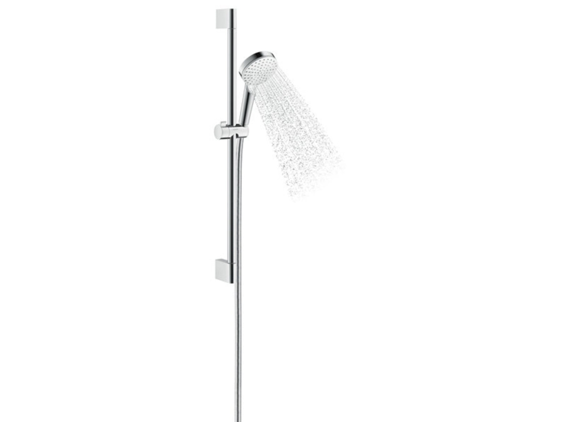 Hansgrohe Crometta Set De Ducha 1jet Green 6 L/min Con Barra De Ducha 65 Cm, 26554400, Blanco/cromo