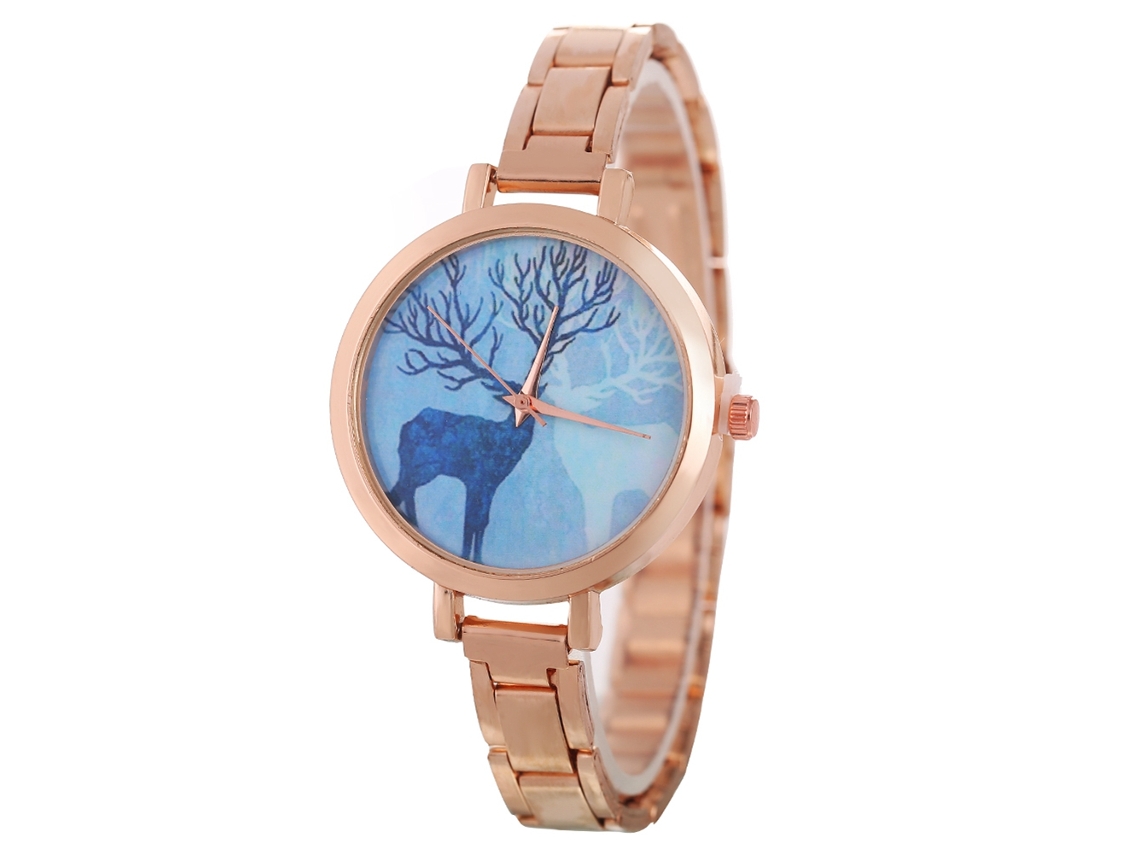 Reloj De Pulsera De Moda Para Hombre Con Brazalete De Acero, Pantalla Analógica Y Movimiento De Cuarzo (oro Rosa).