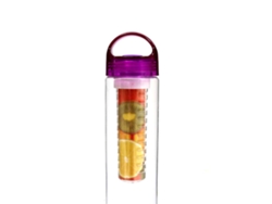 Botellas De Agua De Vidrio, Flask Deportivo (700ml Morado)