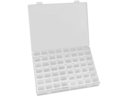Almacenamiento Plástico 56 Compartimentos Tapas Extraíbles Lentejuelas Botones Ideal Manualidades Organización