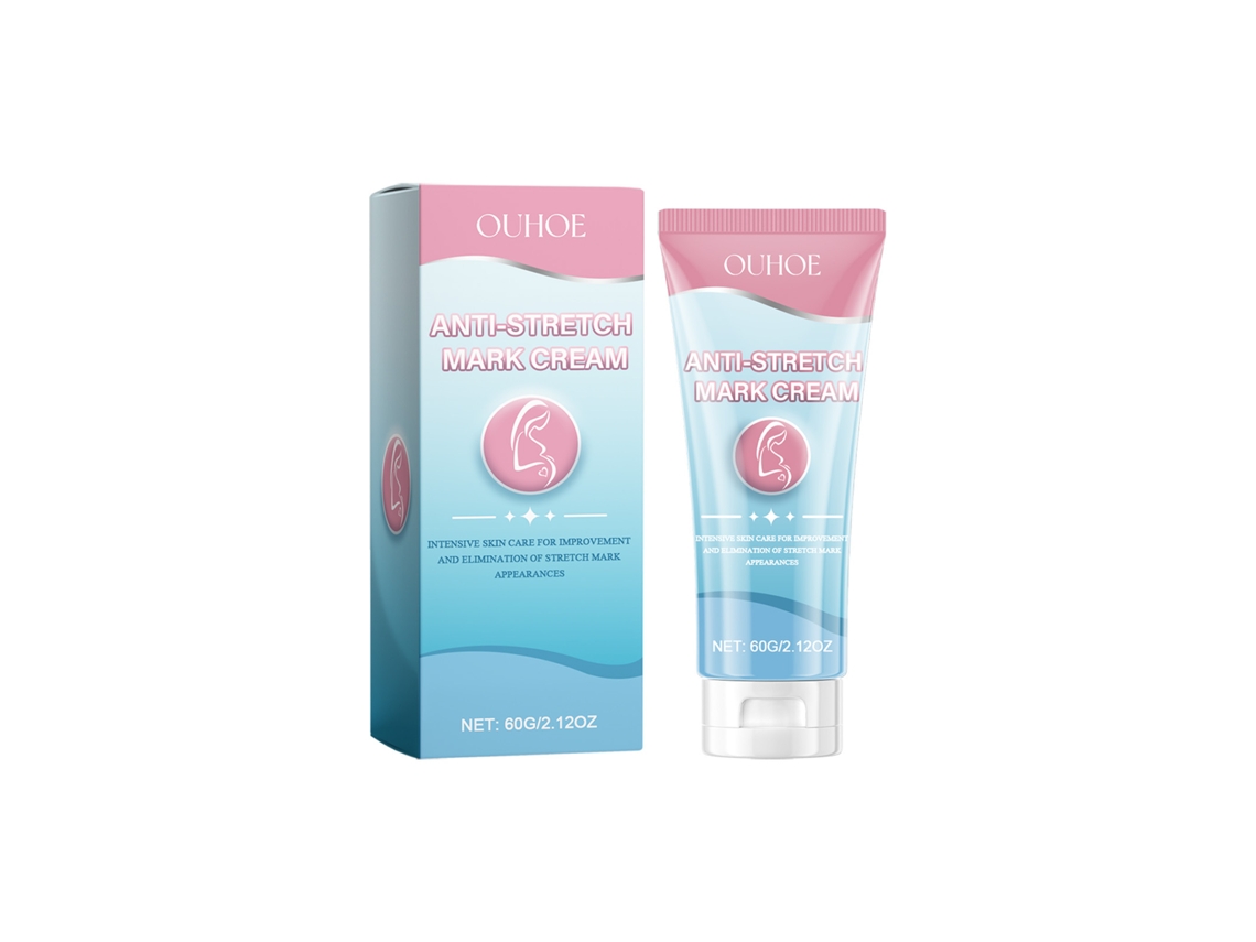 La crema prenatal Ouhoe repara las estrías posparto.