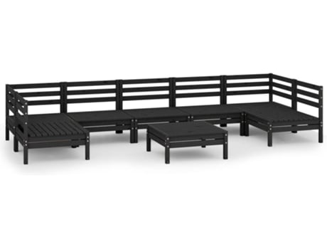 Conjunto 8 de muebles de jardín VIDAXL madera maciza de pino