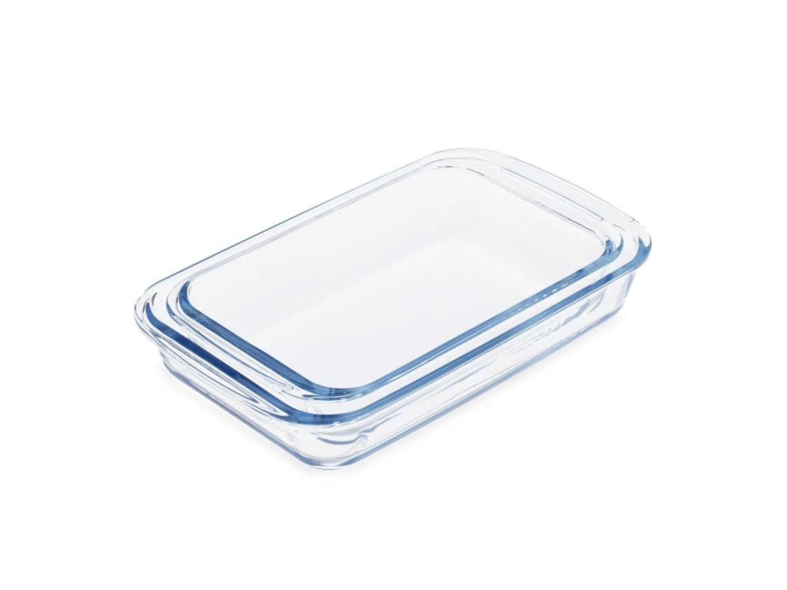 Conjunto De Formas De Vidro Relaxdays, 2 Tamanhos, Para Lasanha, Gratinado, Tiramisu, Lavável Na Máquina De Lavar Louça.