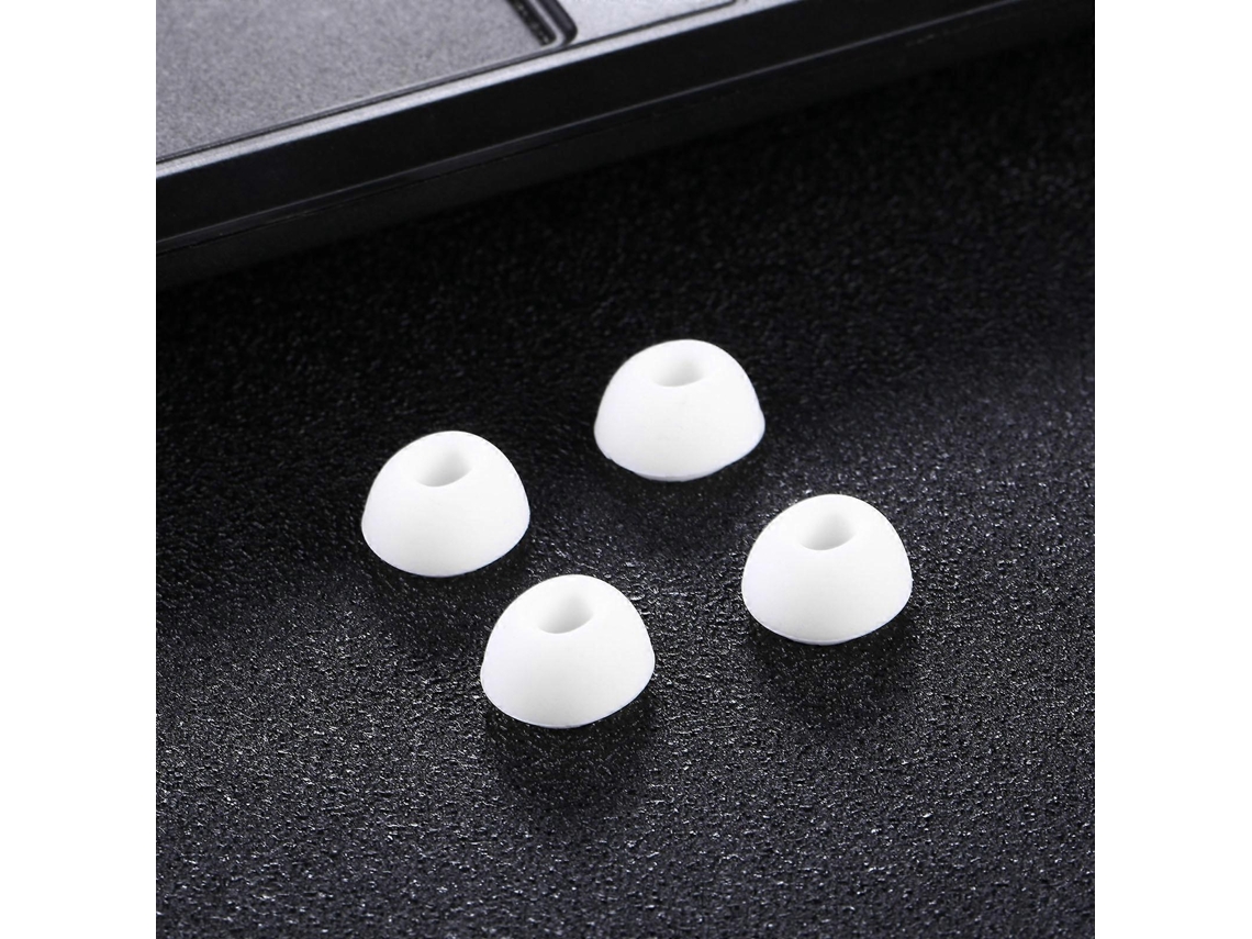 2 pares de almohadillas de silicona suave con malla para auriculares AirPods, talla M