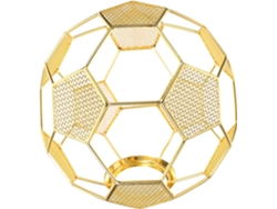 Lámpara de techo con temática futbolística en metal chapado en oro con diseño decorativo calado para salón y bar. SFUSHOS
