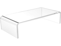 Soporte De Almacenamiento Para Monitor Con Base De Acrílico Transparente, Estable Y Elegante.