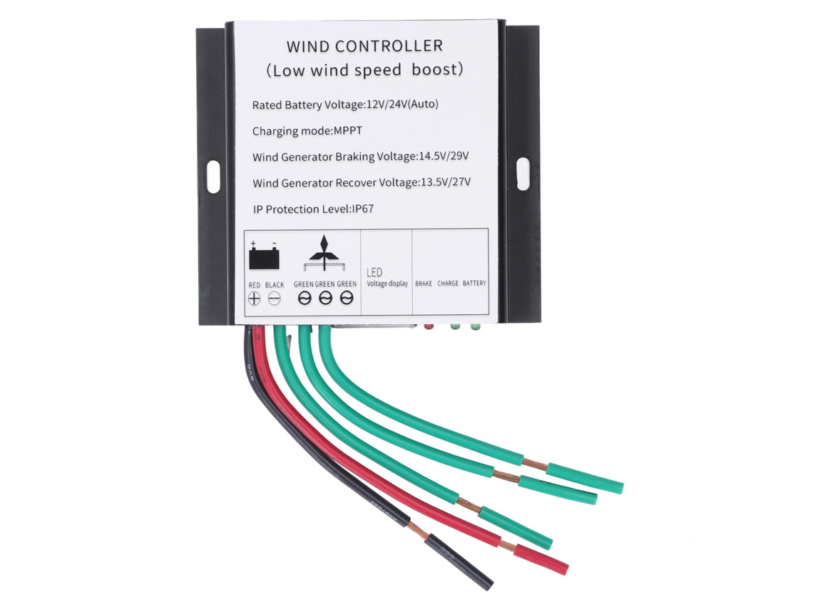 Controlador Eólico Mppt Para Turbina 100-400w 12v/24v Auto Adaptable Con Indicador Led