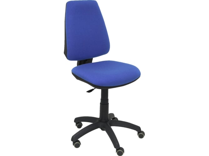 Silla de Escritorio Operativa PYC Elche CP Azul RP con ruedas antiarañazos (Sin Brazos - Tejido)