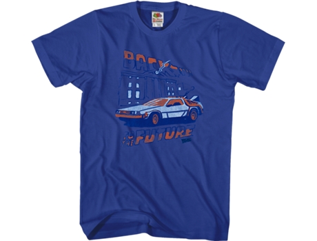 Camiseta Unisexo DEEPSTONE Clock Tower Back To The Future Real (M)