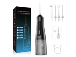 DIGITALLAB Irrigador Bucal Portatil Usb Chorro De Agua Dental 310Ml Negro