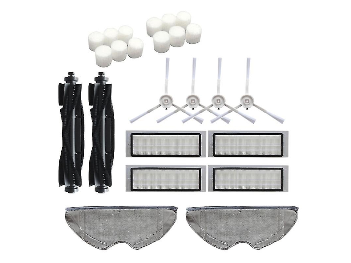 24 piezas: cepillo principal, cepillos laterales, filtro HEPA, paño de fregona, compatible con 360 S5 S7