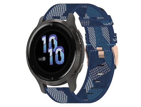 Correa De Reloj Inteligente Para Garmin Venu 2S, Correa De Nailon Azul De 18Mm VENISYMLIS