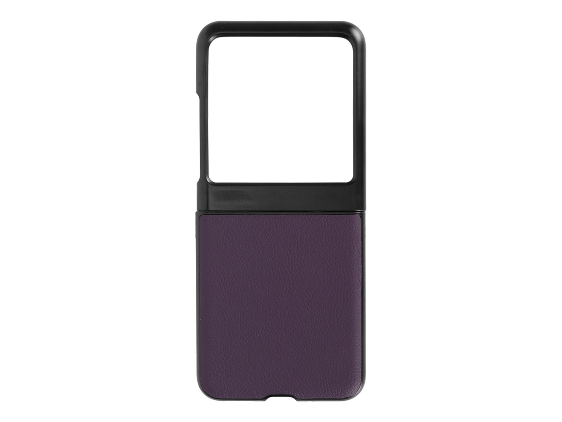Capa De Telefone Flip Em Couro Com Proteção Total Anti-queda E Anti-risco Para Motorola Razr 40 Ultra Roxa