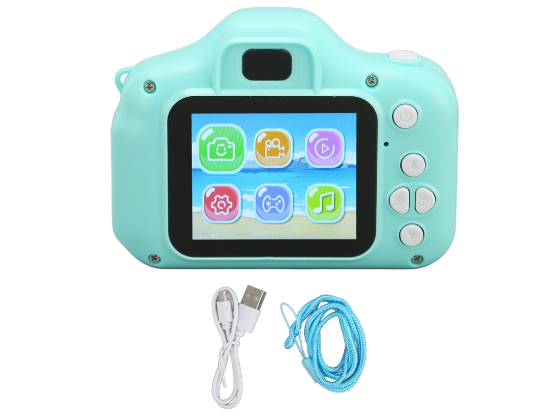 Cámara para niños con bonito diseño redondo, pantalla IPS de 2 pulgadas, cámara digital para niños