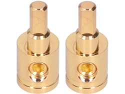 2 Piezas De Reductor De Potencia Para Amplificador De Audio De Cobre Puro Chapado En Oro De 0ga