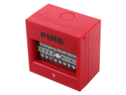 Disparador De Alarma Contra Incendios Reiniciable Manualmente, 1 Pieza, Rojo, Botón De Emergencia Sensible En Material