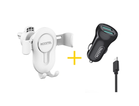 Cargador ACCETEL Redmi 6A (Micro-USB - Blanco - Negro)