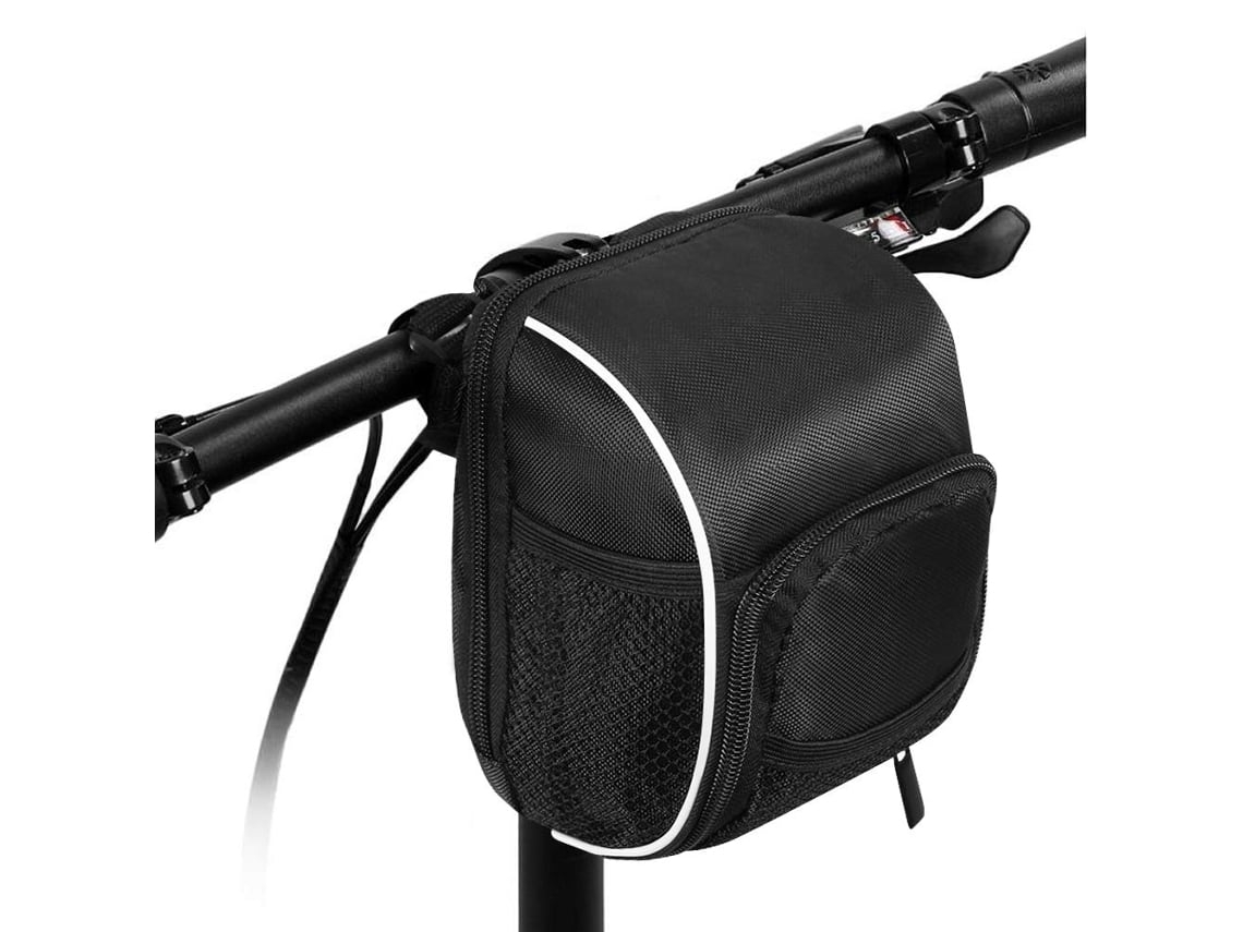 Bolsa para manillar de bicicleta, tubo frontal, impermeable, plegable, gran capacidad, con bolsillo de malla, SAISIYIKY