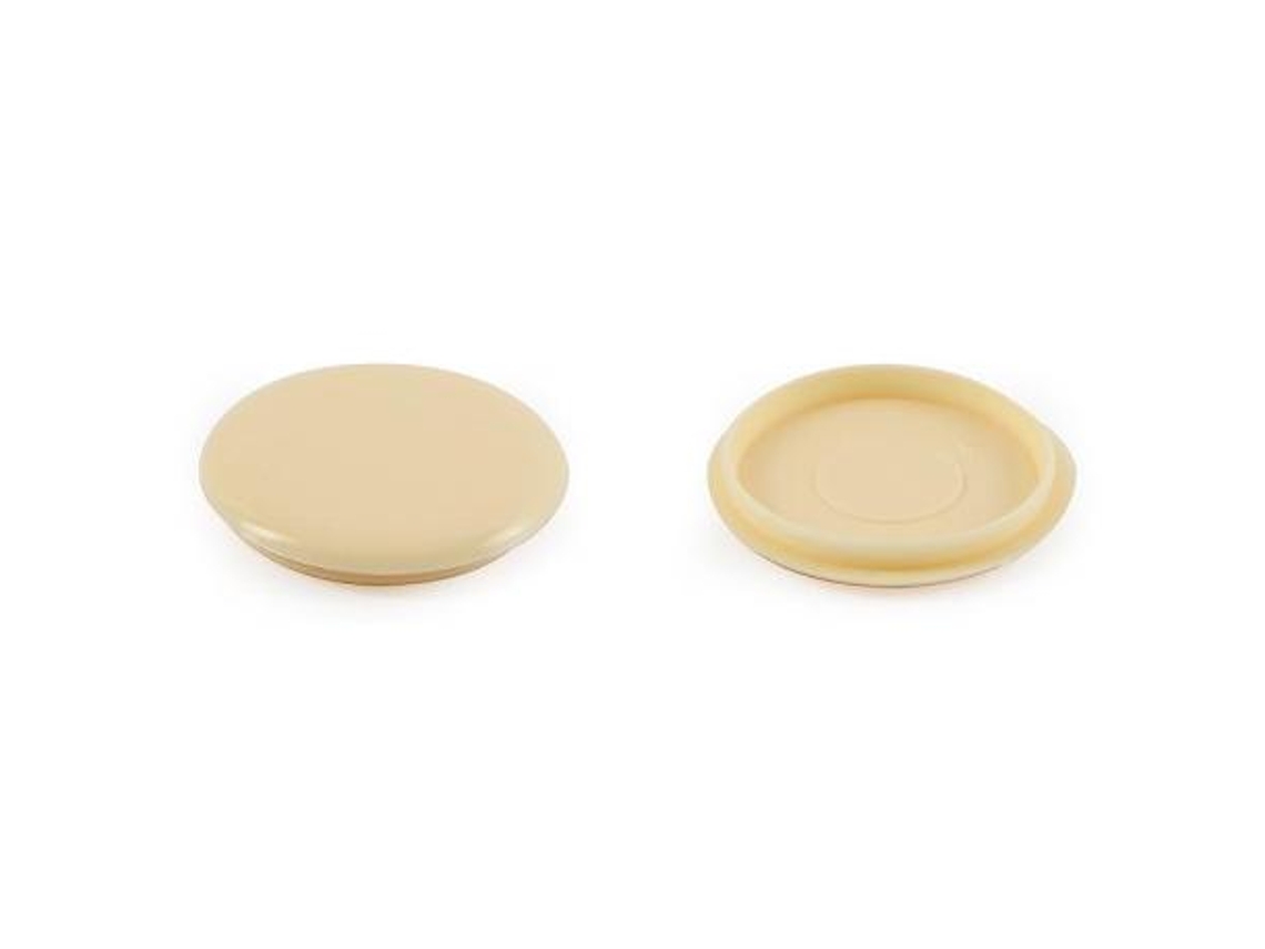 Tapa embellecedora plástico crema ag.35mm`