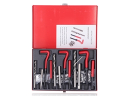 Kit de reparación de roscas con insertos de acero inoxidable, espiral, broca y terraja métrica M6 M8 M10