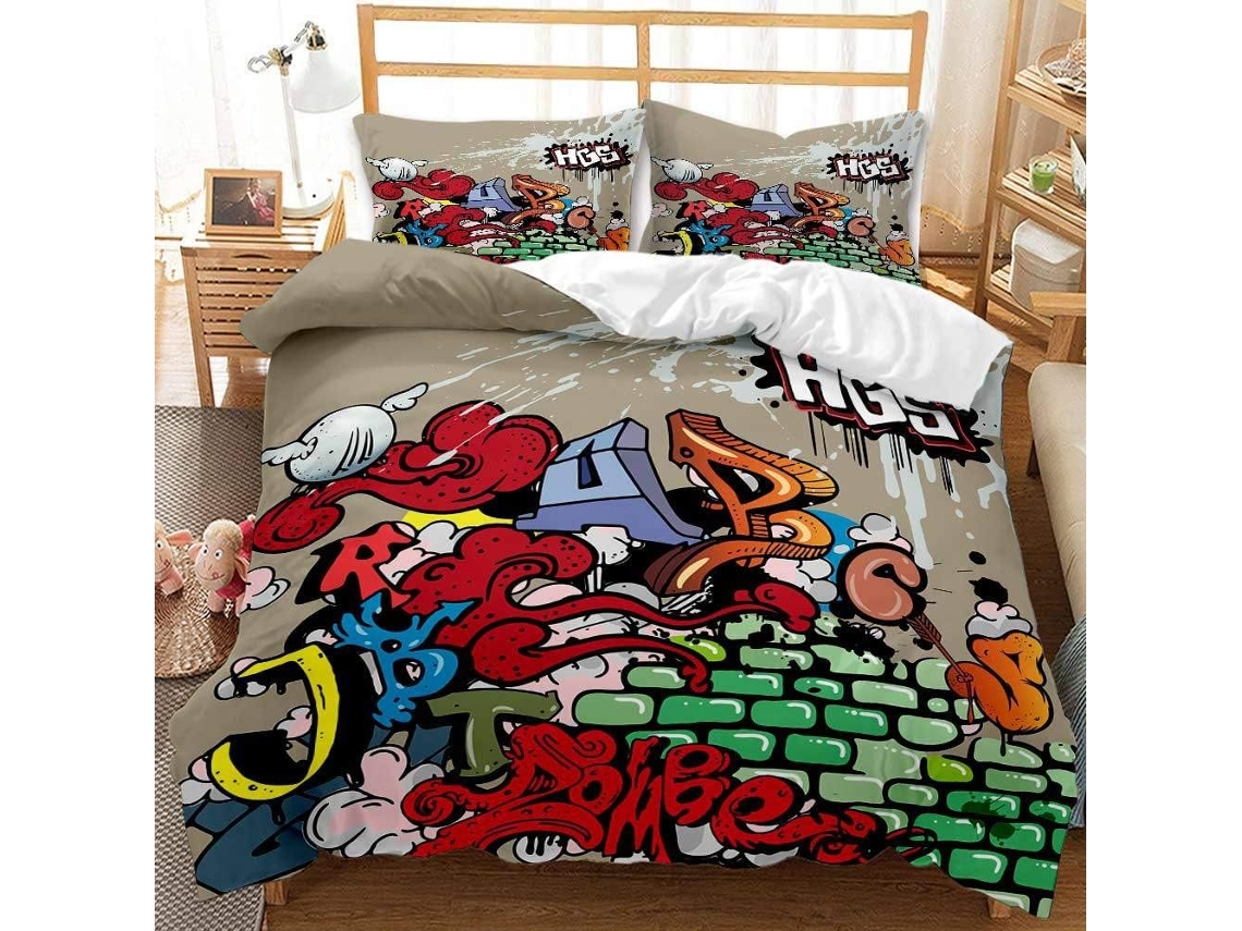 Juego Ropa Cama Funda Nórdica Almohada Juego 200x200 Cm 135 X 200 50 75 220 240