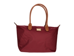 GALLANTRY Bolso tote grande de poliéster Rojo burdeos