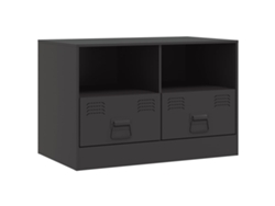 Maison Exclusive - Mueble Para Tv De Acero Negro 67x39x44 Cm