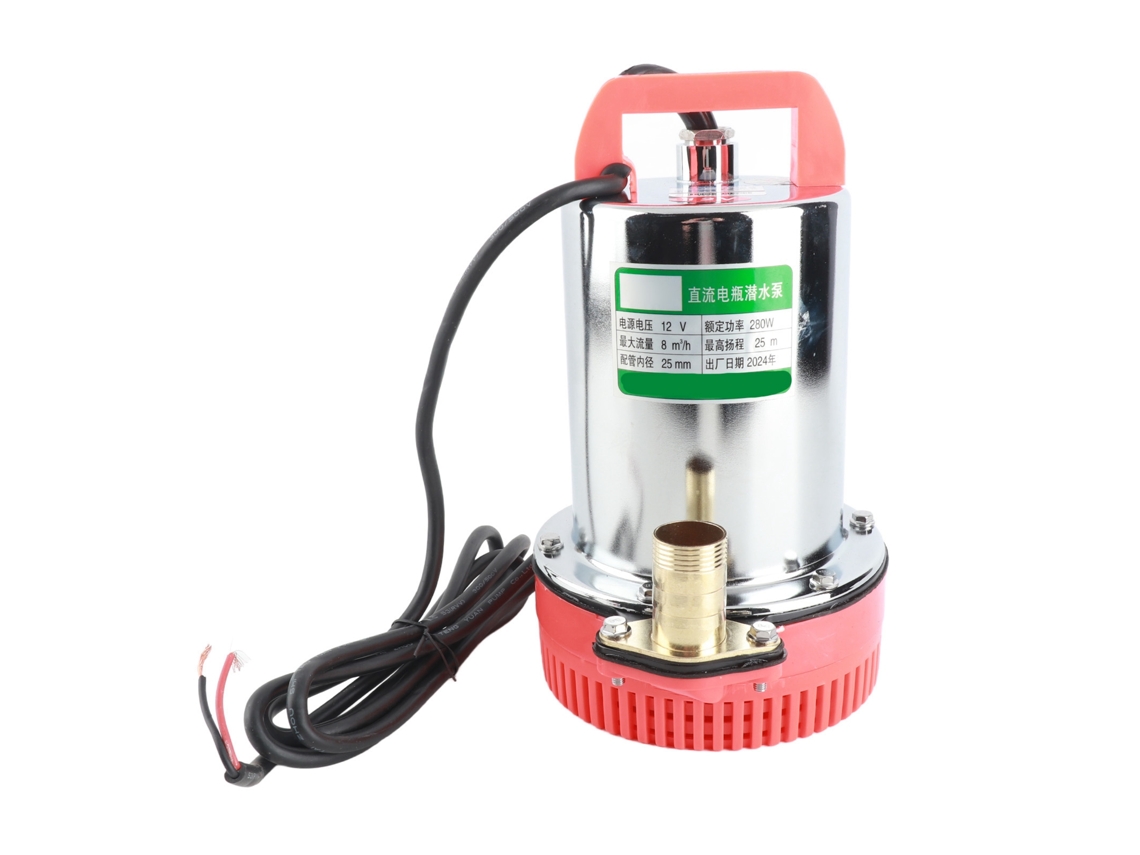 Bomba de agua sumergible de 12 V para pozos profundos y riego