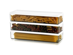 Contenedores De Pasta Herméticos Rectangulares Con Tapa, Almacenamiento De Espaguetis 1.1l, 3 Unidades