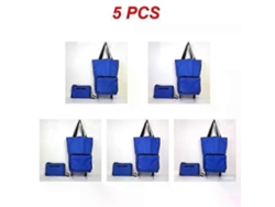 Bolsa de compras plegable, carrito con ruedas, organizador de verduras, portátil. GOKOCO