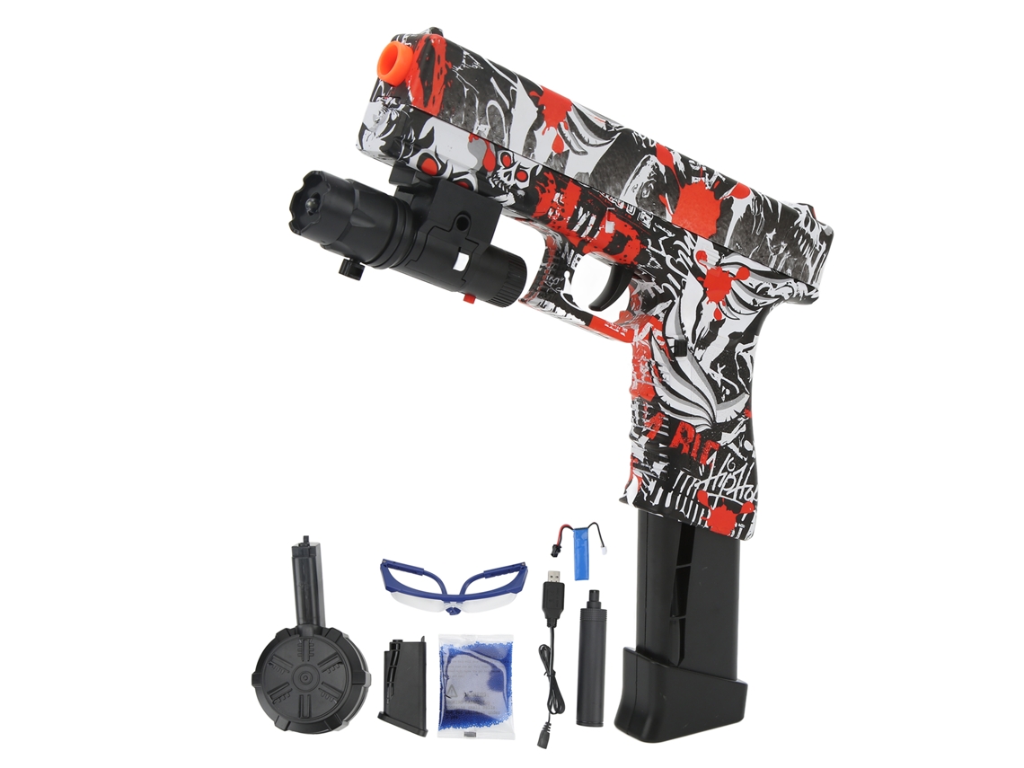 Ymsl Juguete De Disparo De Bolas Gel Eléctrico Splatter Ball Con 10000 Bolas Gel Para Juegos De Grupo Rojo Hxl