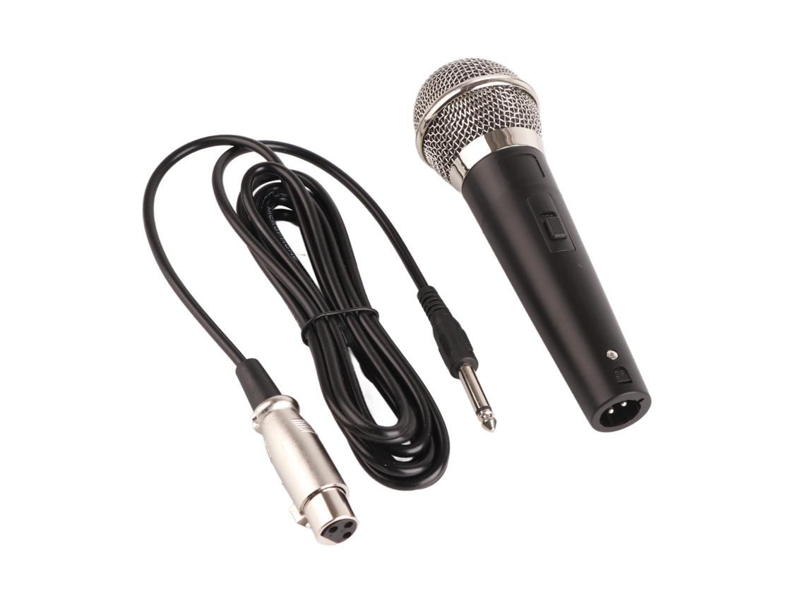 Micrófono Dinámico Profesional Con Cable Para Karaoke Y Actuaciones Vocales Con Sonido Nítido.