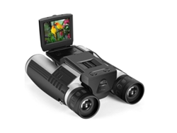 Binoculares con cámara, pantalla LCD digital, 12x32, 5 MP, toma fotos y videograbadora, Bestvite (negro)