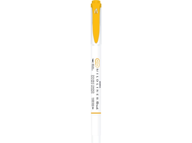Marcador ZEBRA Mildliner (Pincel Punta Doble - Oro)
