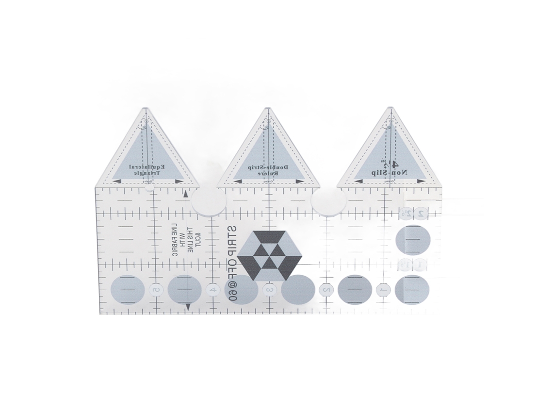 Regla De Cuadrícula Antideslizante De Acrílico Transparente De 45/60/90 Grados Para Costura Y Patchwork.