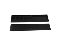 Reposamuñecas ergonómico para teclado, suave y antideslizante, con divisor, estuche de oficina