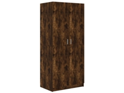 Armario de madera de roble ahumado de MAISON EXCLUSIVE (80x52x180 cm)