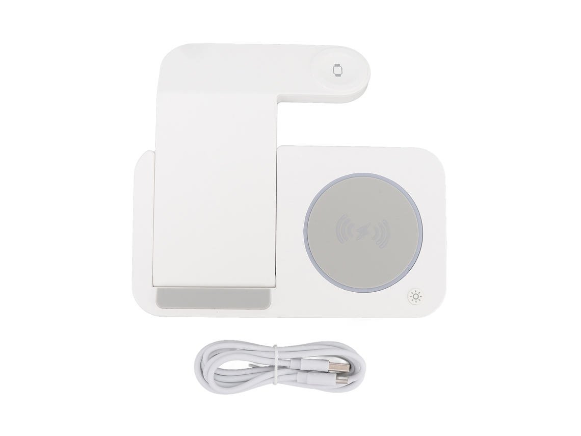 Soporte Magnético Plegable 4 En 1 Con Carga Inalámbrica Para Teléfono Móvil, Reloj Y Auriculares (ios)