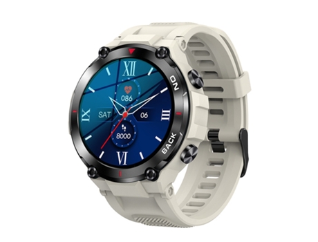 Smartwatch Monitor de frecuencia cardíaca K37 de 1,32 '' con función de posicionamiento GPS (gris)