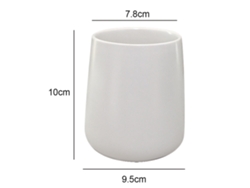 Soporte para cepillos de dientes para baño soporte para cepillos de dientes moderno vaso de cerámica para cepillos de dientes (blanco)