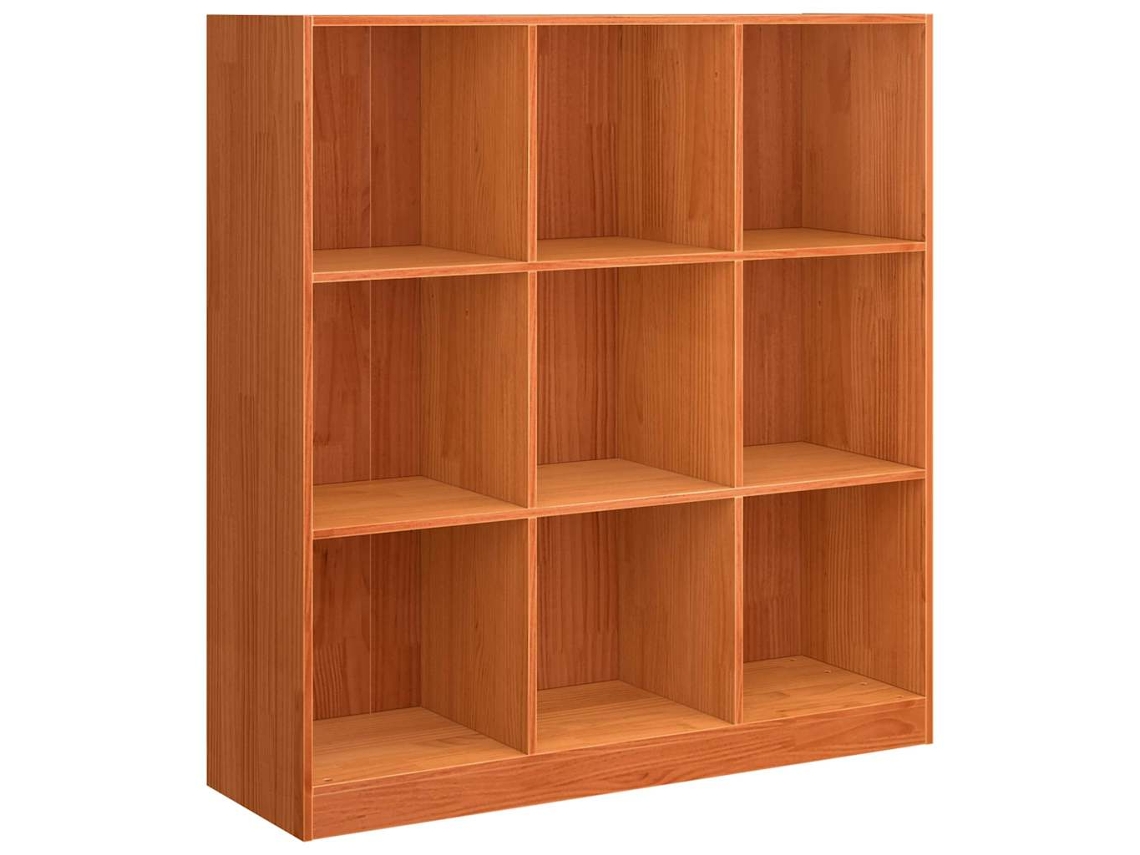 Maison Exclusive - Librería Marrón Cera 104 X 33 X 110 Cm Madera De Pino Macizo