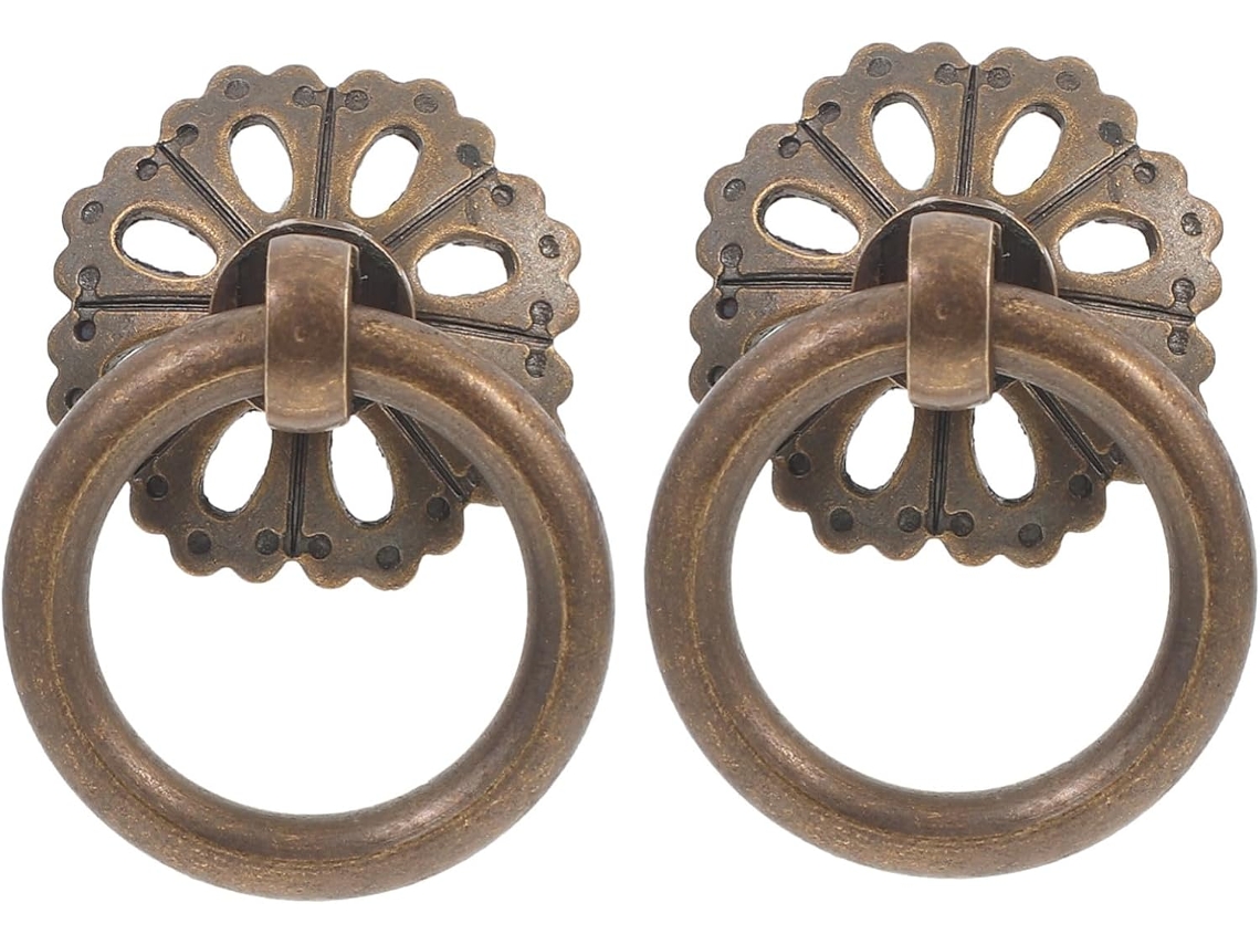 2 Pomos Antiguos De Estilo Chino Para Muebles, Duraderos Y Decorativos.