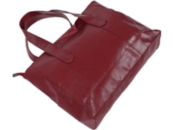 Bolsa Feminina Espaçosa De Ombro, Em Couro Sintético Pu, Com Zíper E Alça De Ombro.