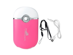 Ventilador portátil mini secador de pestañas eléctrico rosa a la moda